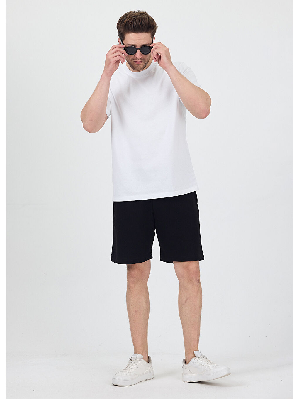 Erkek Basic Beyaz T-Shirt-2