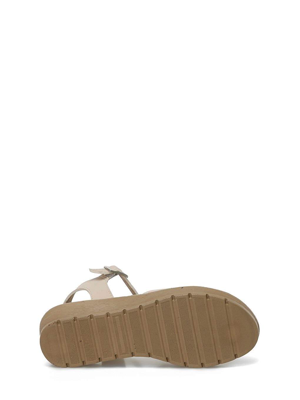 315560.Z 4FX Bej Kadın Dolgu Topuk Sandalet-5