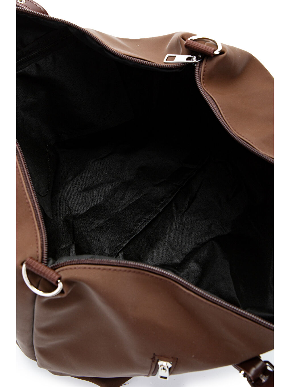 Cep Detaylı Suni Deri Kadın Kol Çanta Glide Kahverengi-5