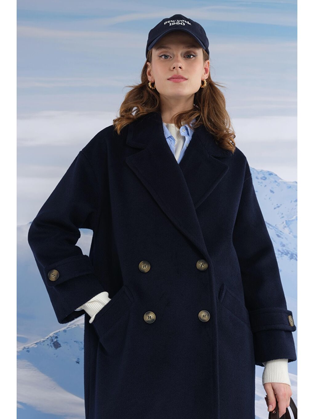 Kolu Apolet Detaylı Kaban Lacivert-3