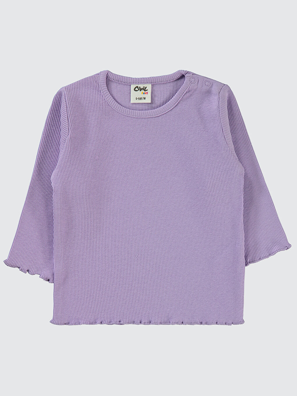 Baby Kız Bebek Sweatshirt 6-18 Ay Lila