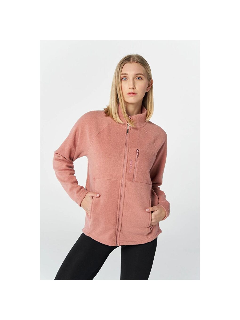 Nepeta Kadın Pembe Fermuarlı Sweatshirt