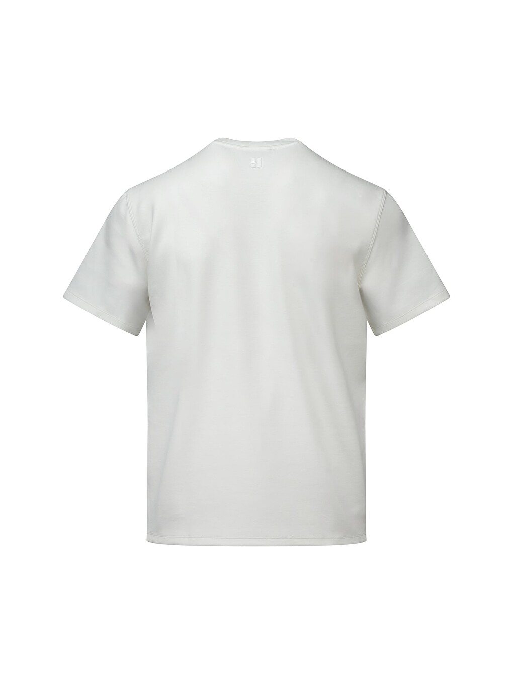 Beyaz Regular Fit Bisiklet Yaka Tişört-2