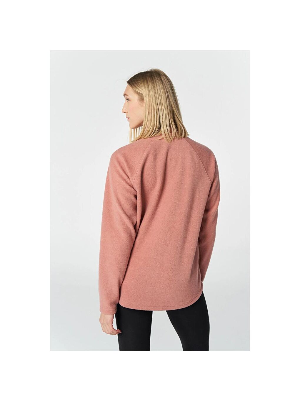 Nepeta Kadın Pembe Fermuarlı Sweatshirt-3