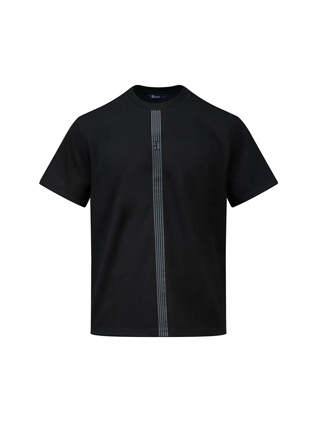Siyah Regular Fit Bisiklet Yaka Tişört