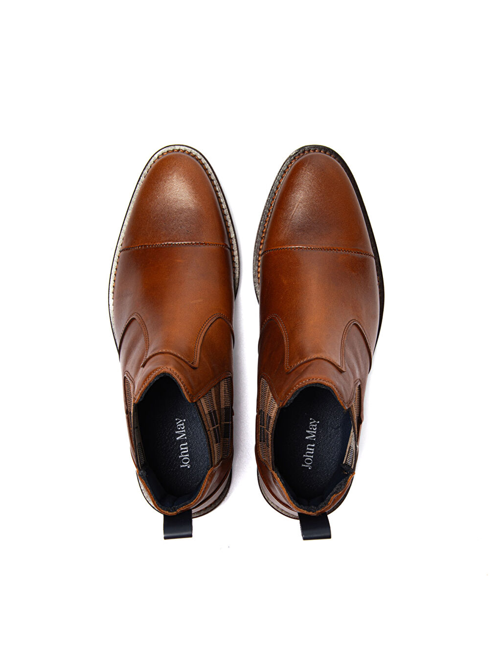 Kahverengi Erkek Bot 1158 001 WK-John May Orkut Suede Cognac-6