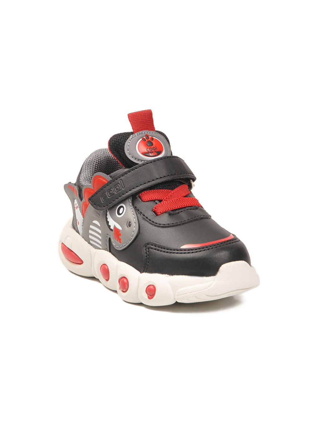 Kırmızı Cırtlı Hafif Erkek Bebek Spor Ayakkabı Dinito B-2