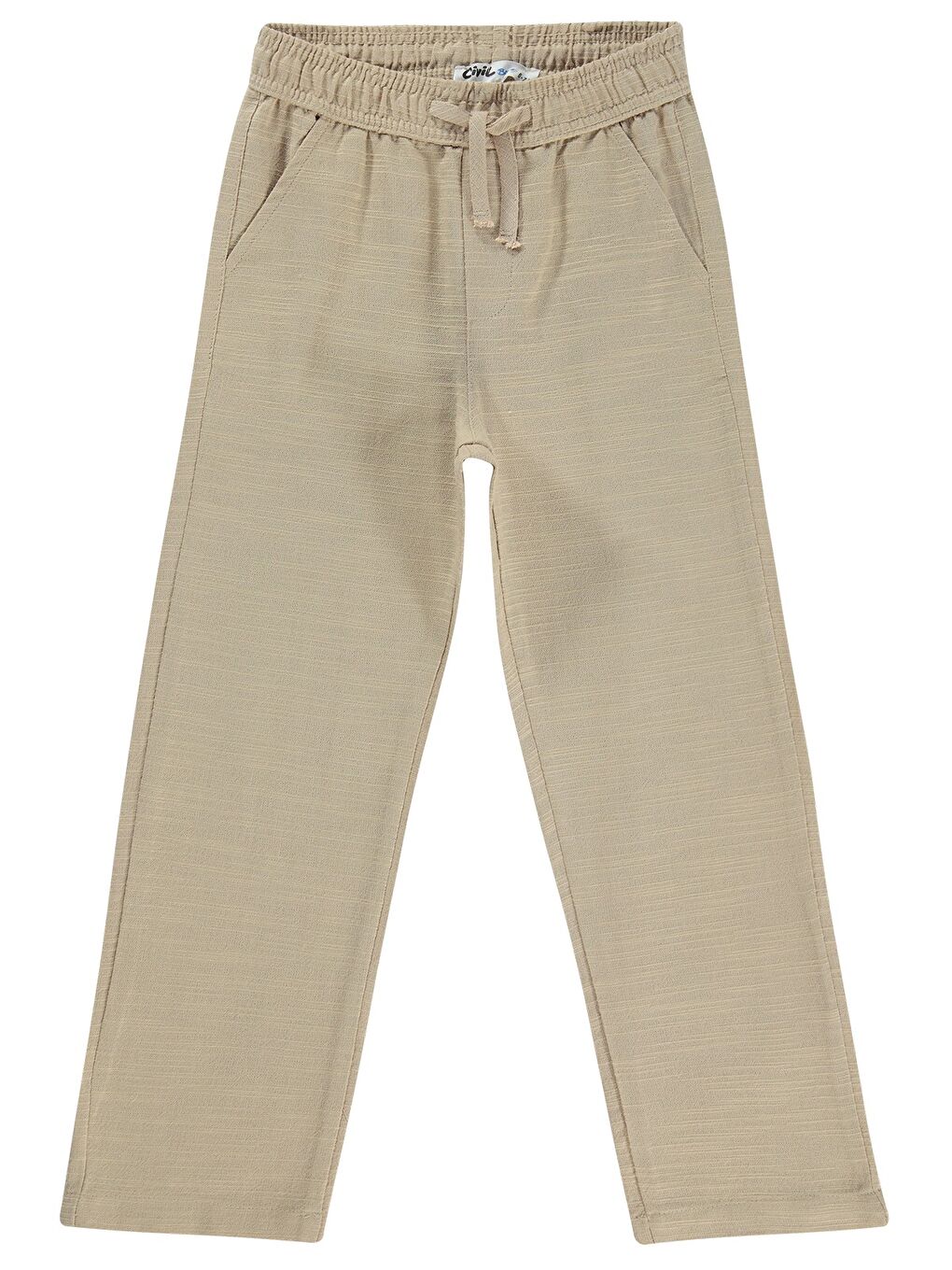 Boys Flamlı Chino 6-9 Yaş Pantolon - Bej
