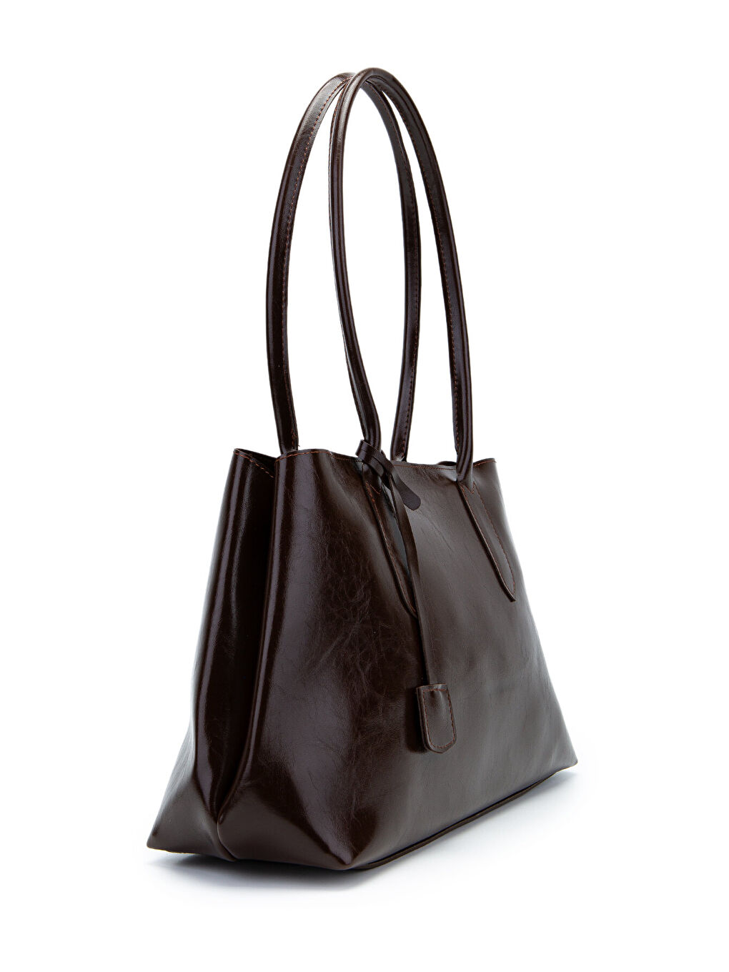 Deri Aksesuarlı Vegas Kadın Kol Çanta Kahverengi-1