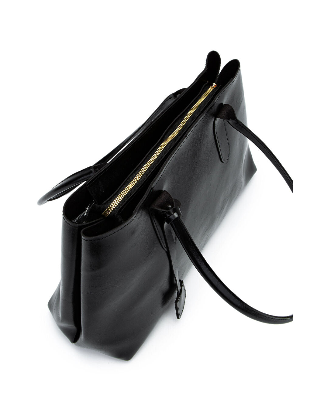 Deri Aksesuarlı Vegas Kadın Kol Çanta Siyah-3