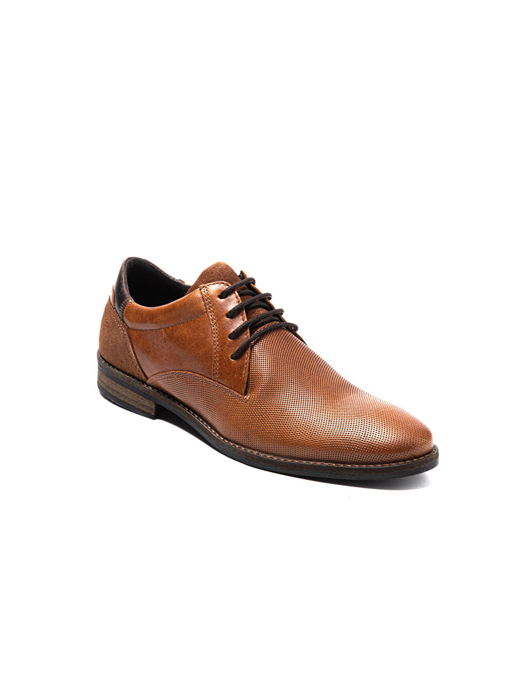 Kahverengi Erkek Oxford ( Klasik) 1154/A 010 WK-John May Orkut Suede Cognac-1