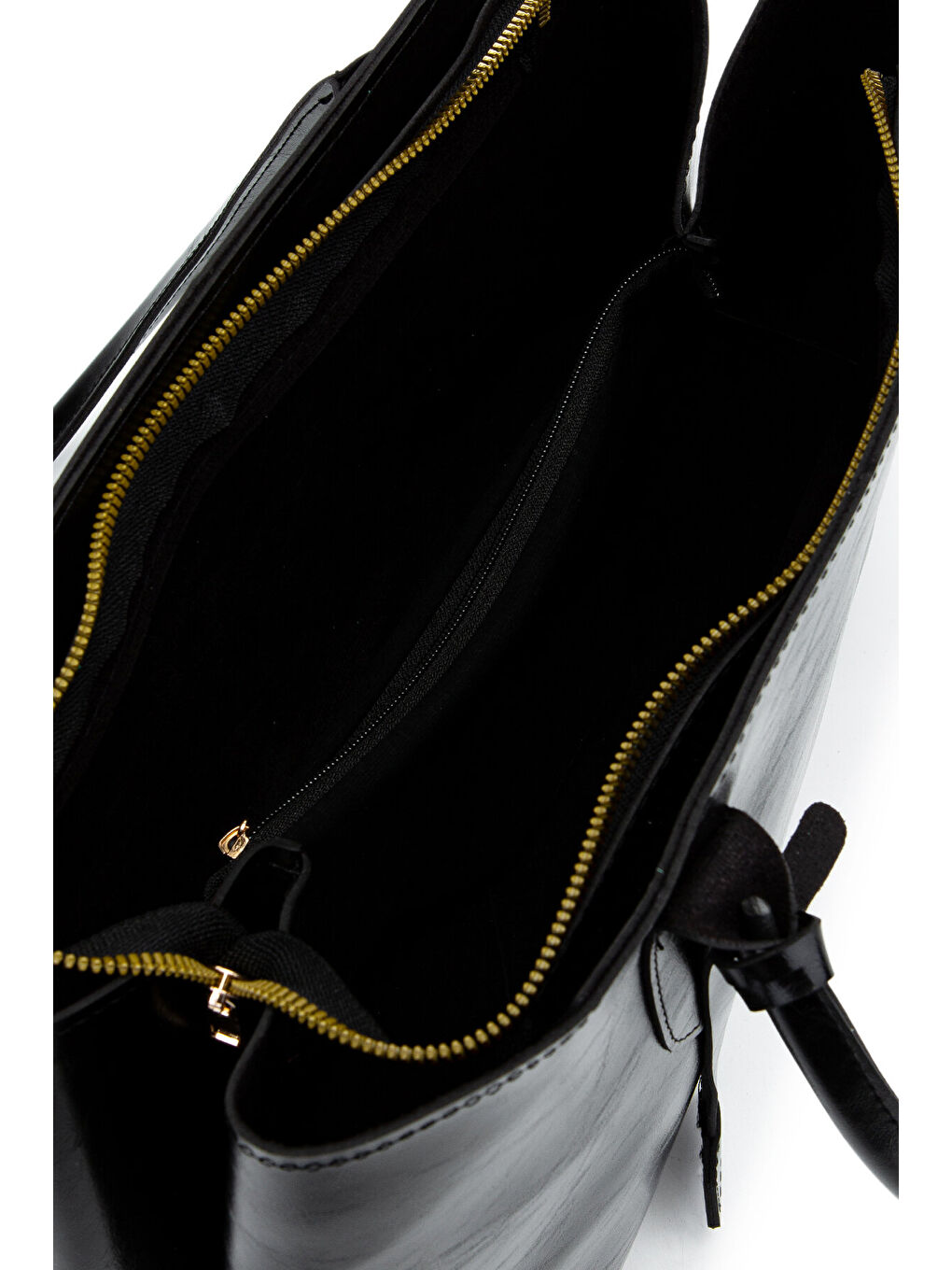 Deri Aksesuarlı Vegas Kadın Kol Çanta Siyah-4