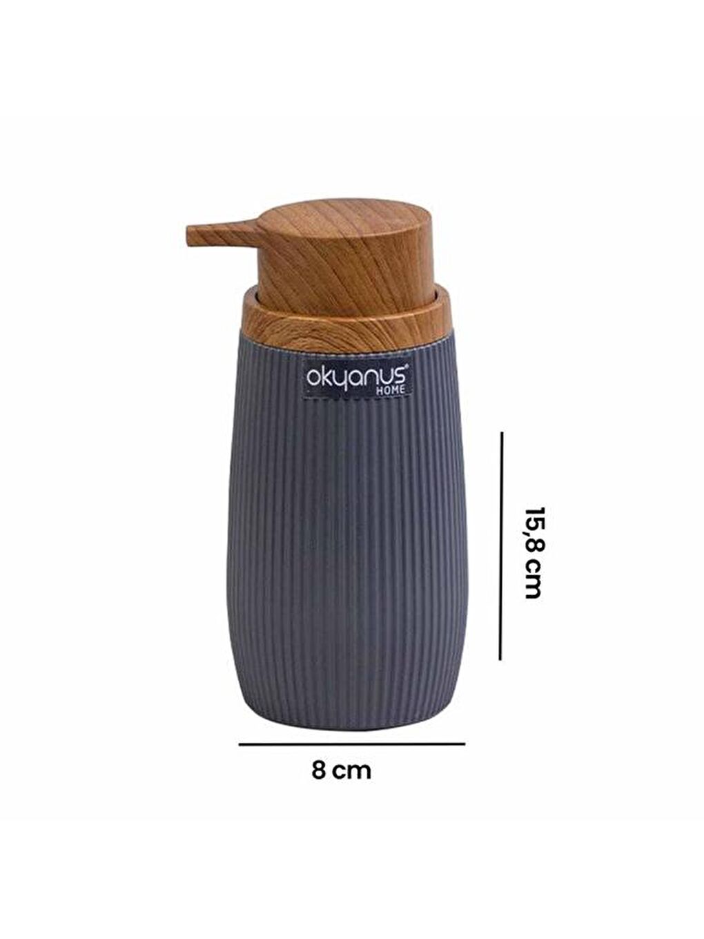 Karışık Çizgili Yuvarlak Sıvı Sabunluk - Asorti-5