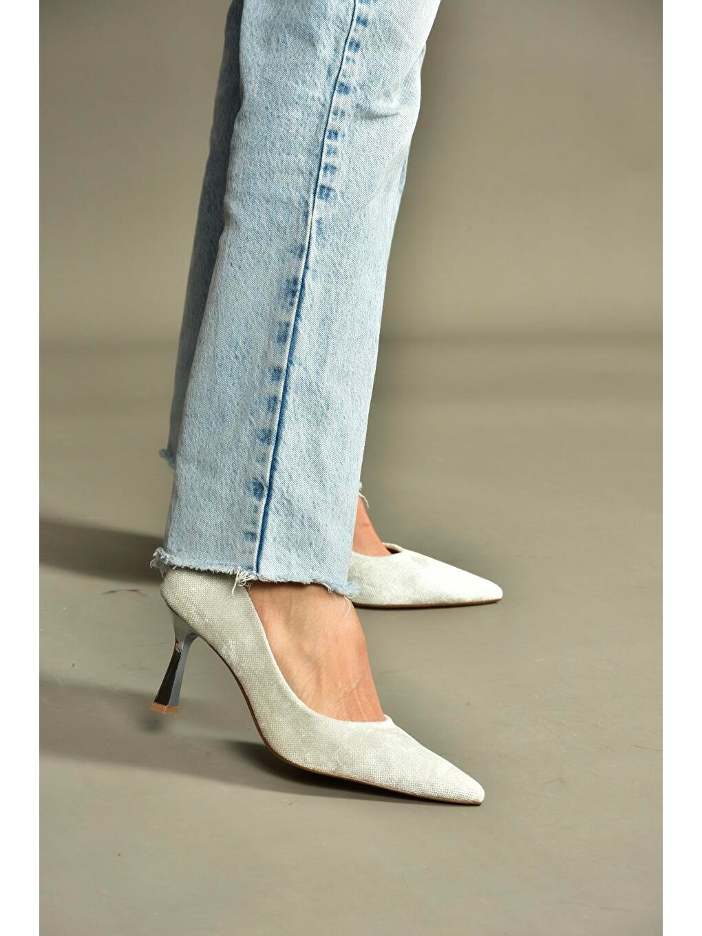 Bej Kadın Topuklu Ayakkabı V820151604-2