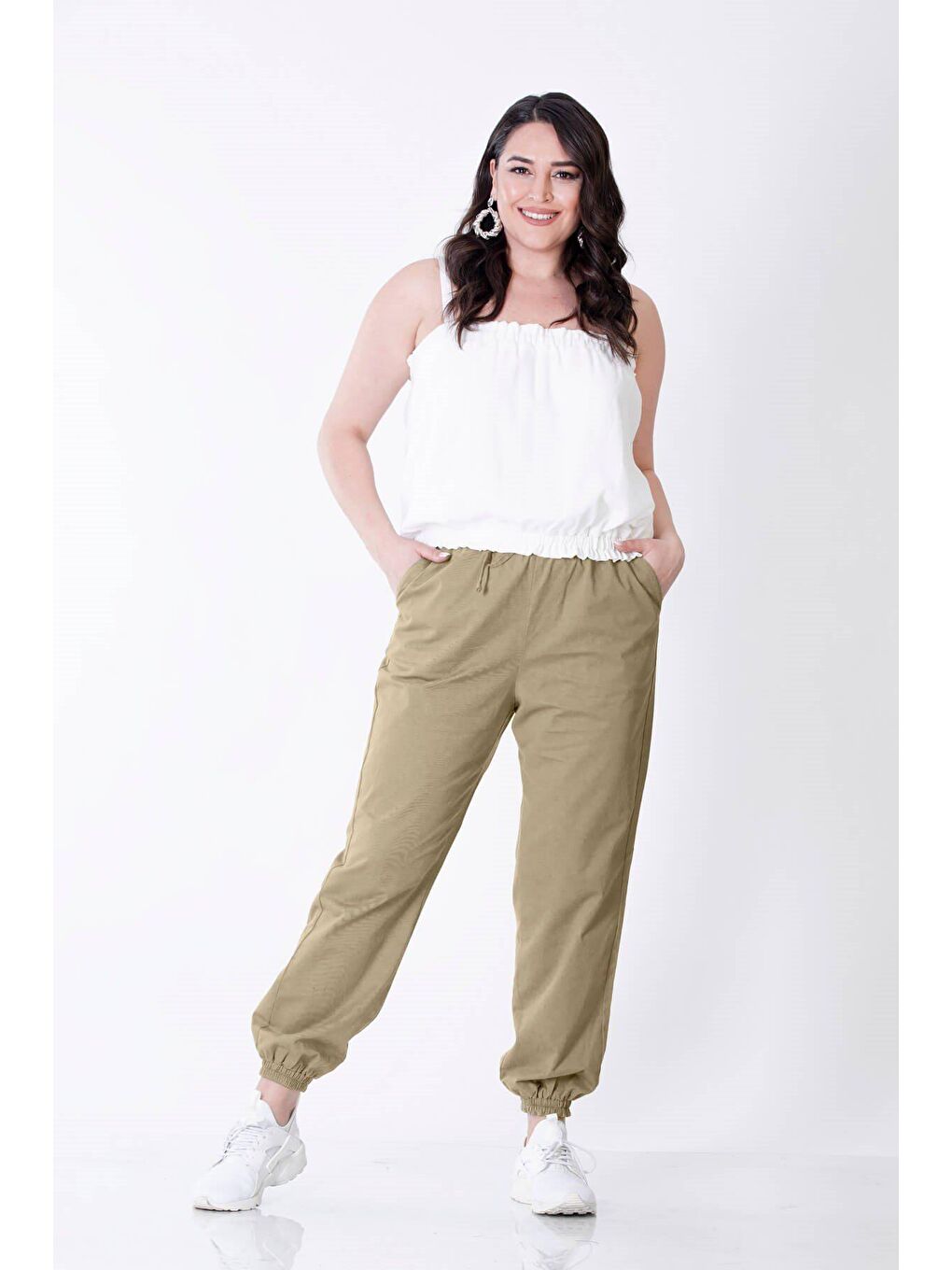 Mylinemoda Haki Cep Detaylı Jogger Pantolon