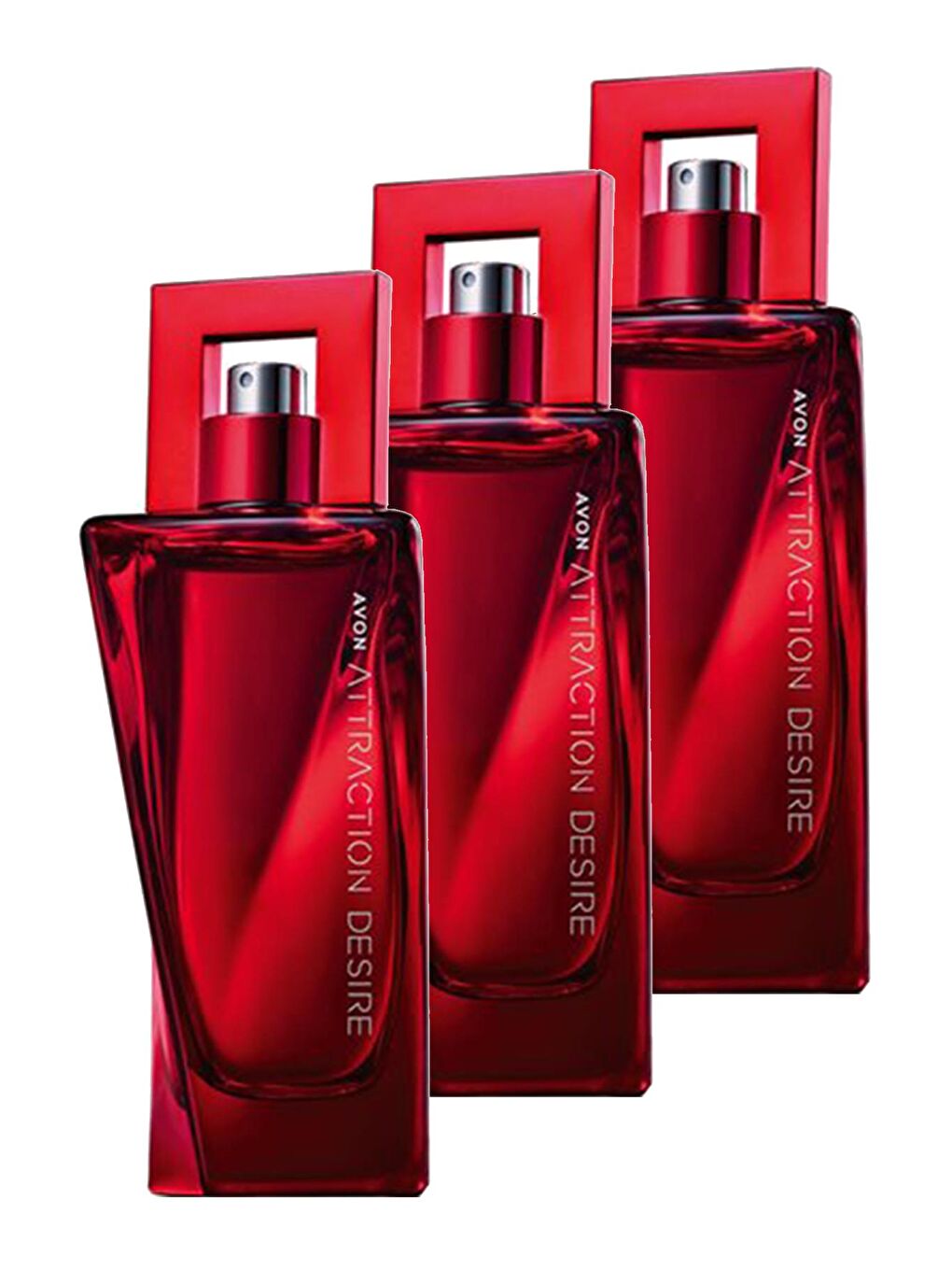 AVON Renksiz Attraction Desire Kadın Parfüm Edp 50 Ml. Üçlü Set