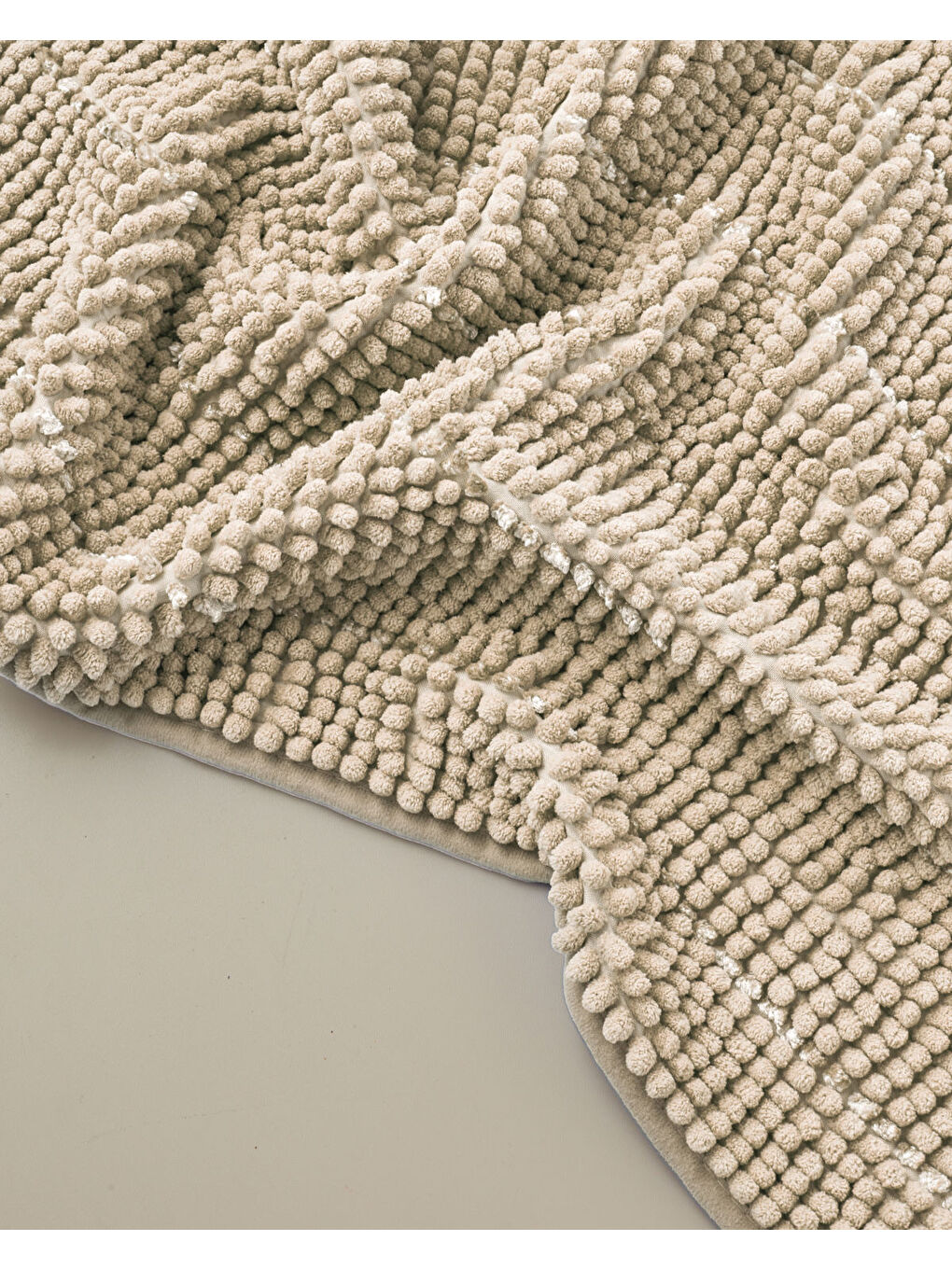 Trendy Kaydırmaz Taban Banyo Paspası 50x80 cm Bej-2
