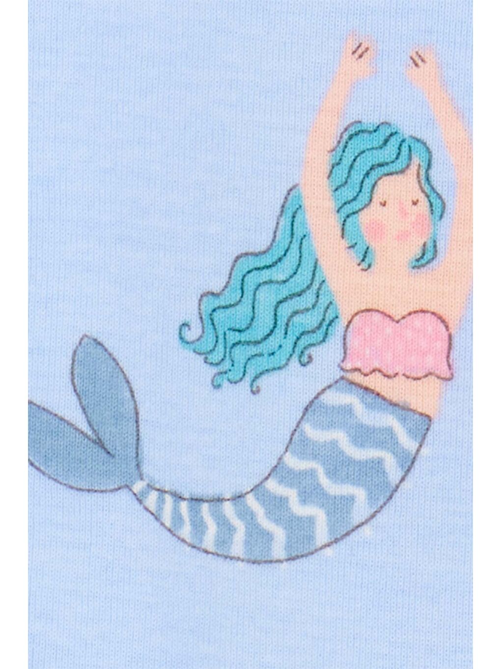 Karışık Küçük Kız Çocuk Pijama Set 4'lü Paket-1