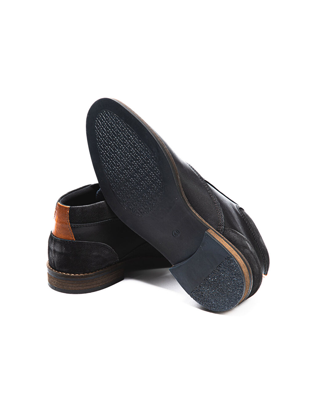 Siyah Erkek Bot 619 010 WK-John May Orkut Suede Black-4