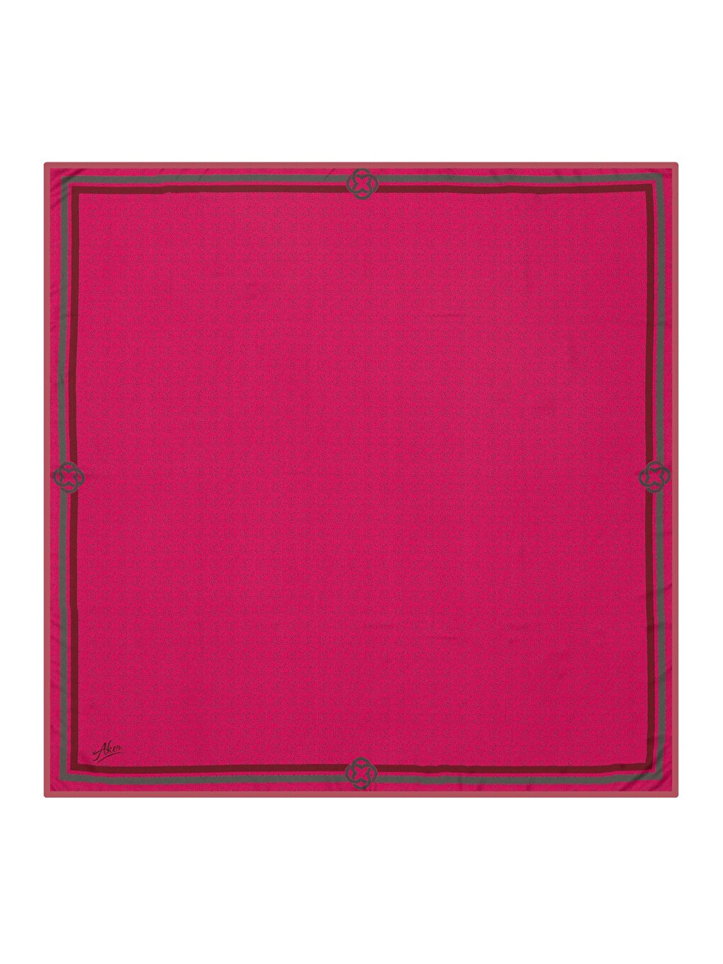 Pembe 90X90 Polyester Twill Eşarp