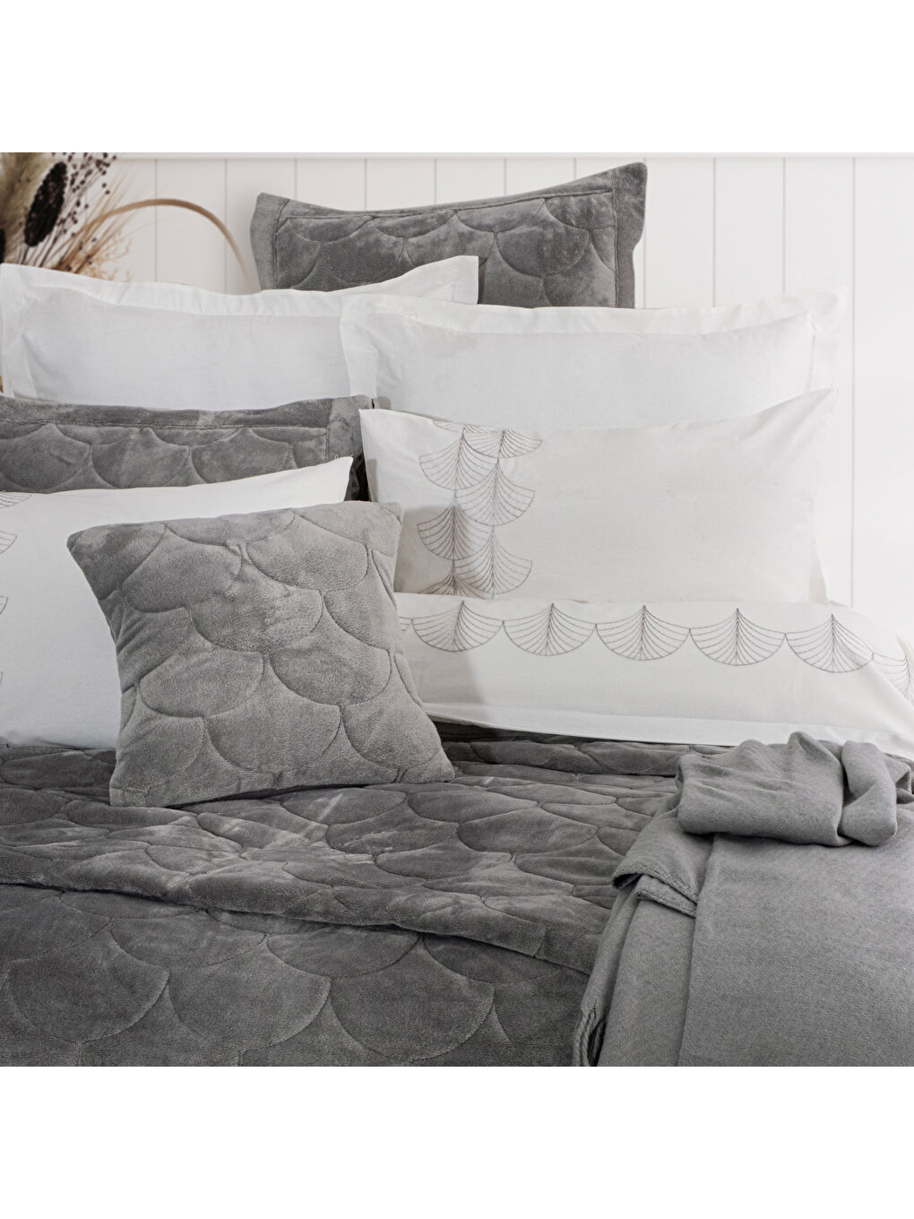 Home Otto Çeyiz Seti 11 Parça-Gri-2