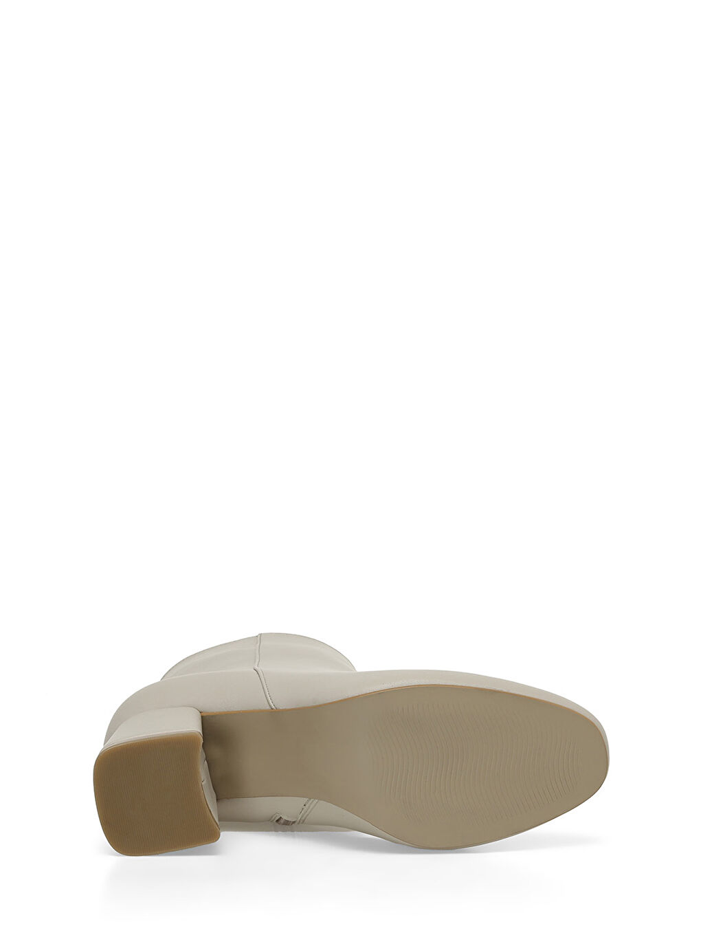 21K-256 4PR Bej Kadın Topuklu Bot-5