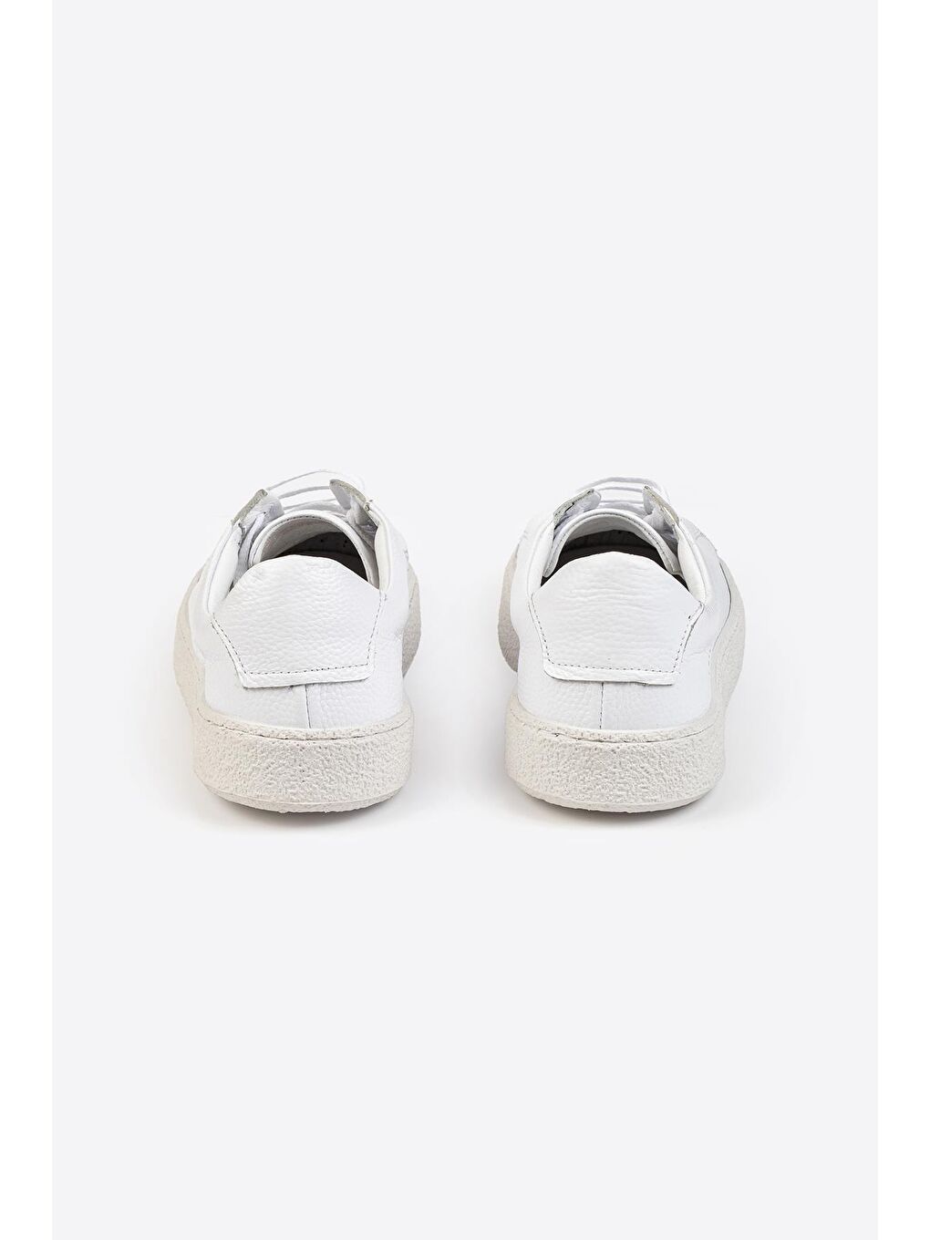 Beyaz Erkek Deri Sneaker-2
