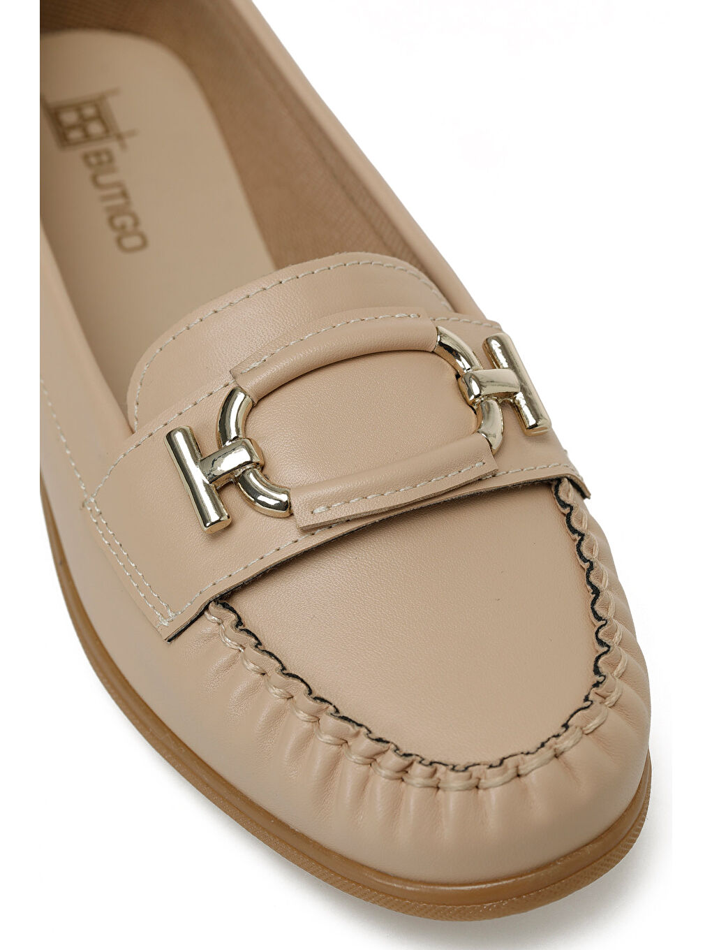 Kahverengi 25K-2205 5PR Camel Kadın Loafer-6