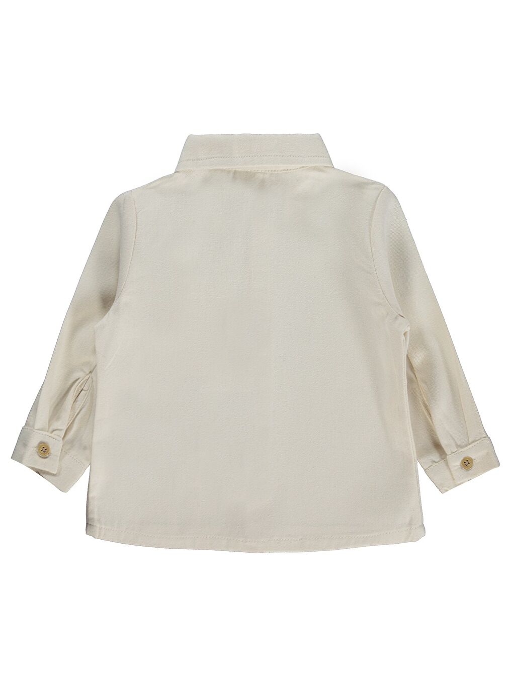 Baby Basic Cepli 6-18 Ay Gömlek - Ekru-1