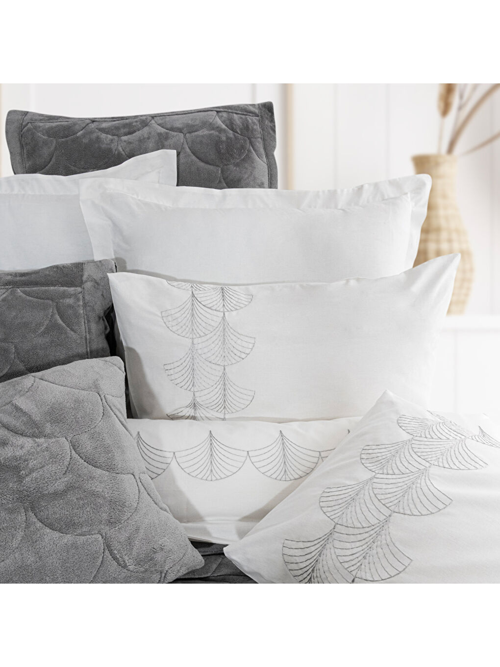 Home Otto Çeyiz Seti 11 Parça-Gri-4