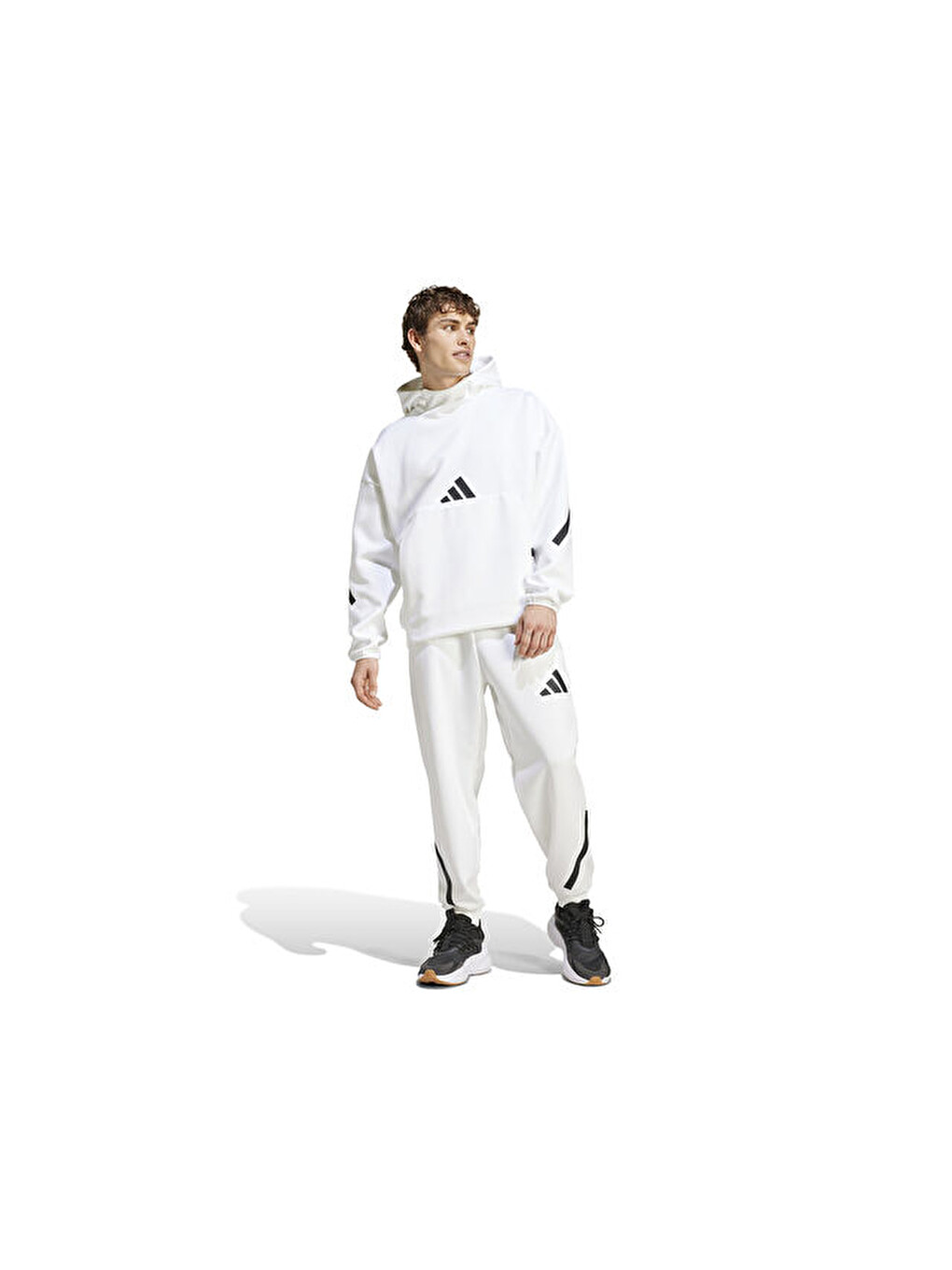 M Z.n.e. Hd Erkek Günlük Sweatshirts Jf2454 Beyaz-6
