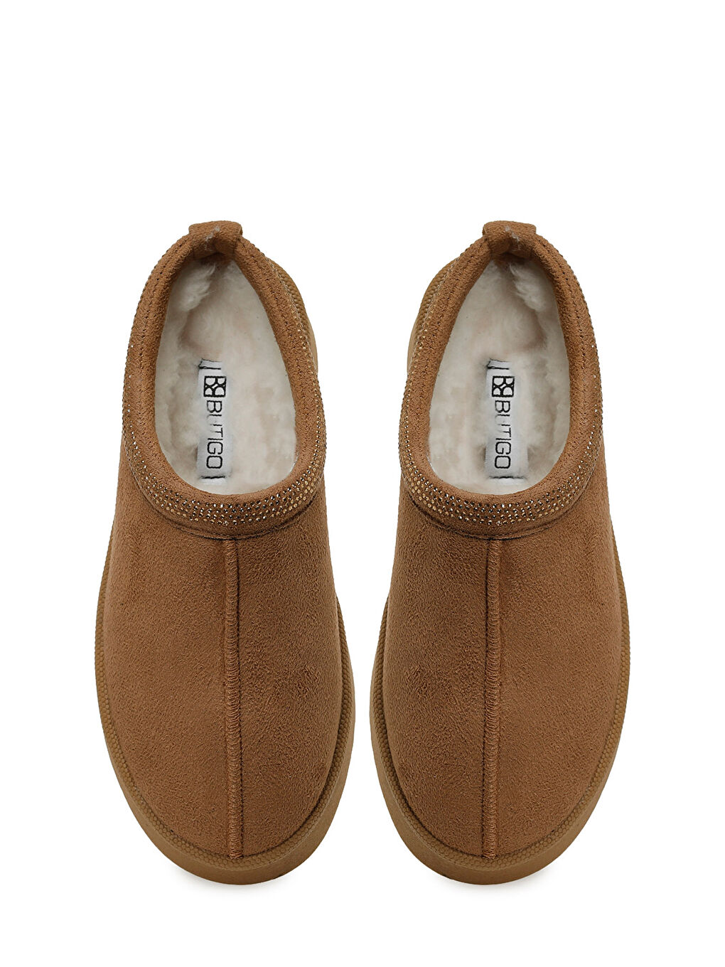 Kahverengi 25K-7107 5PR Taba Kadın Terlik-3