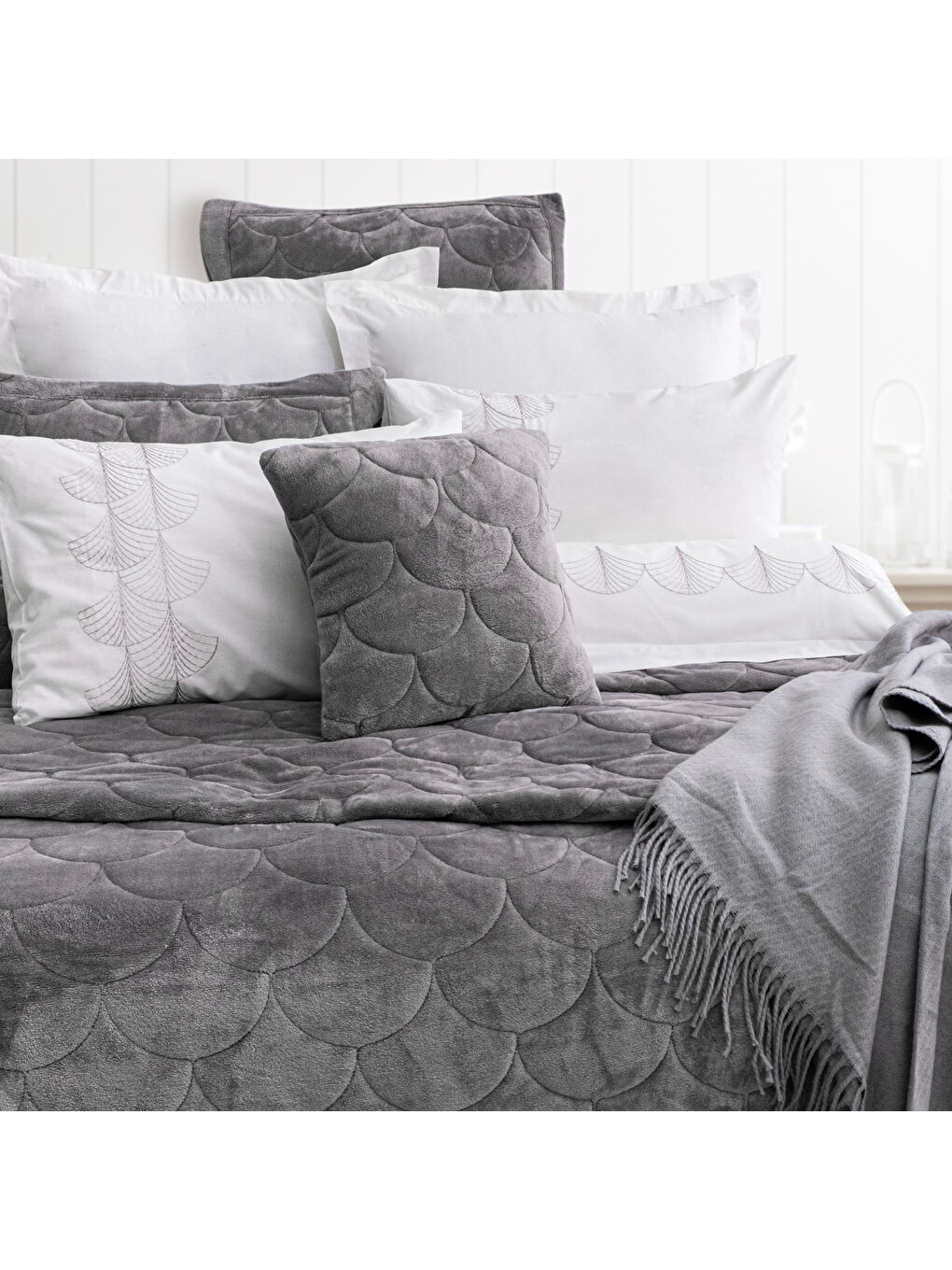 Home Otto Çeyiz Seti 11 Parça-Gri-7