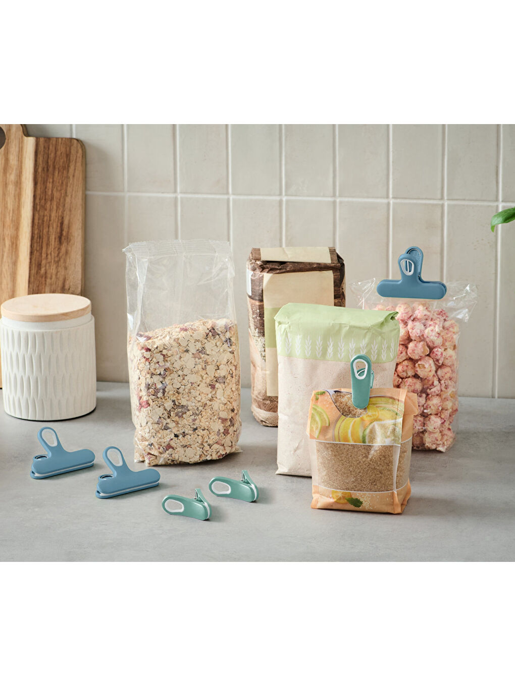 Renksiz Aroma Klipsi, Plastik, 6lı-1