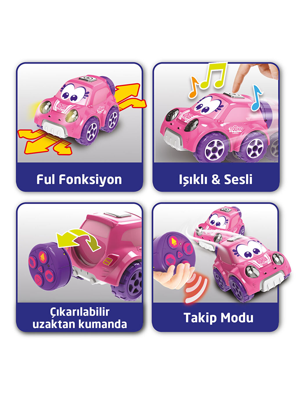 Silverlit Pembe Tooko Beni Takip Et Crossroad Kumandalı Aracım 81014 - Pembe - 3