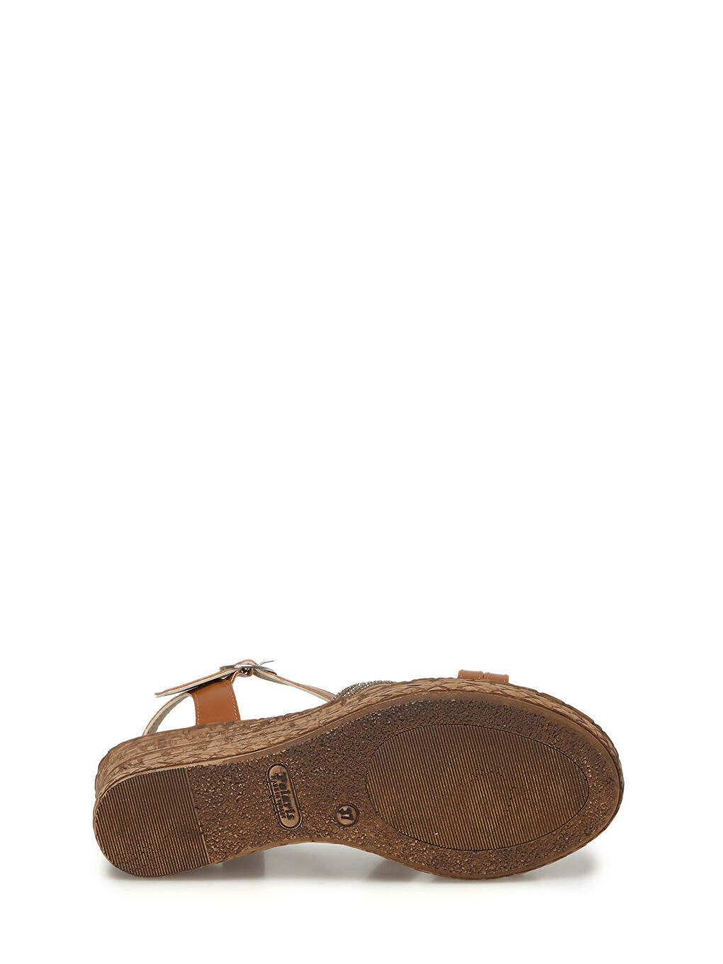 Kahverengi 323155.Z 4FX Taba Kadın Dolgu Topuk Sandalet-5