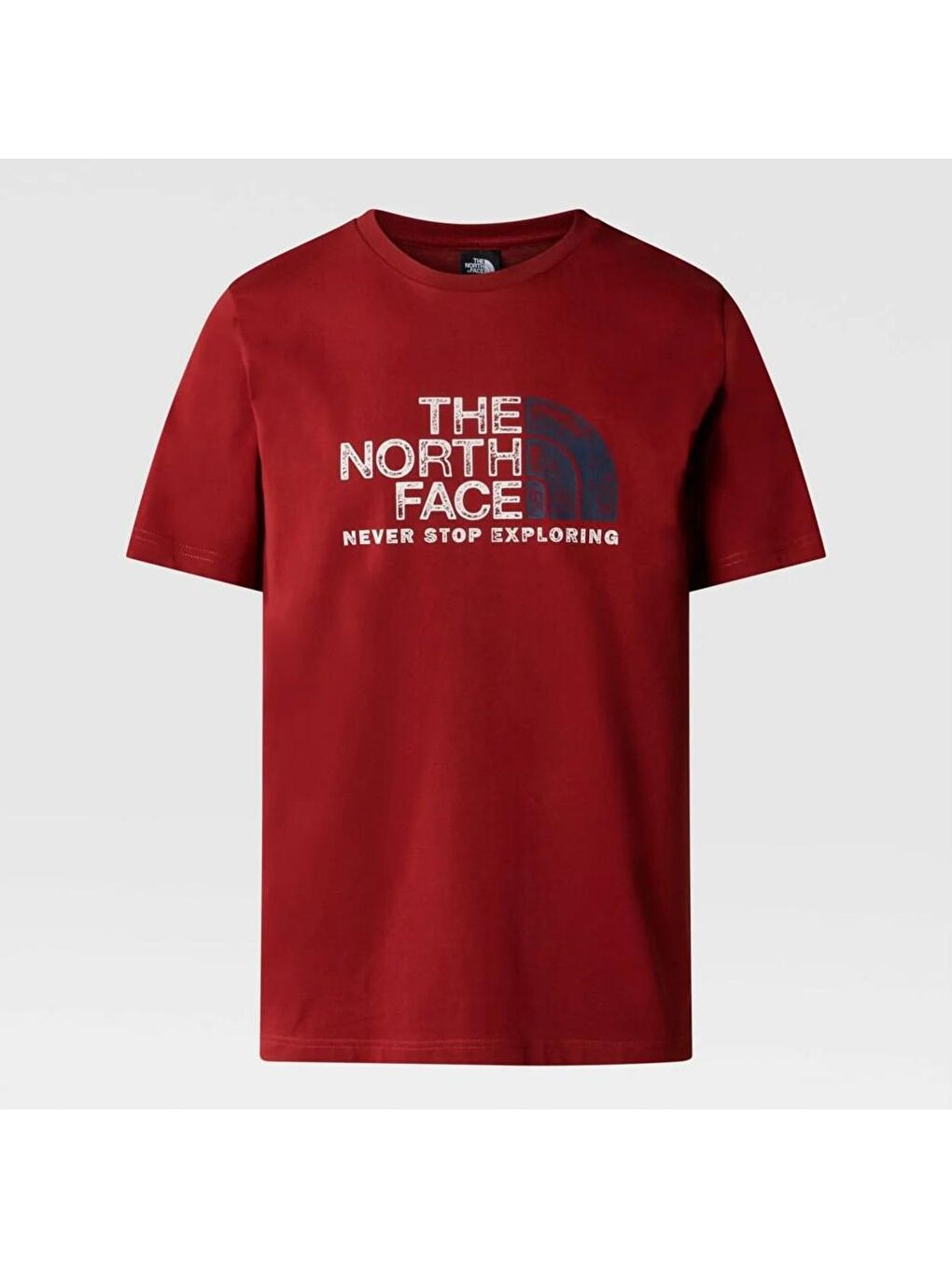 The North Face Erkek Bordo Yuvarlak Yaka Tişört