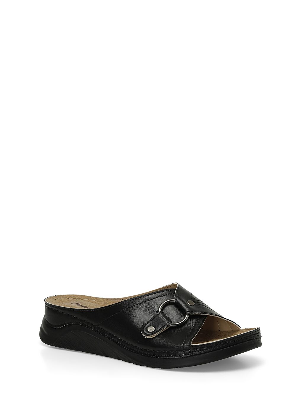 405003.Z4FX Siyah Kadın Dolgu Topuk Terlik-1