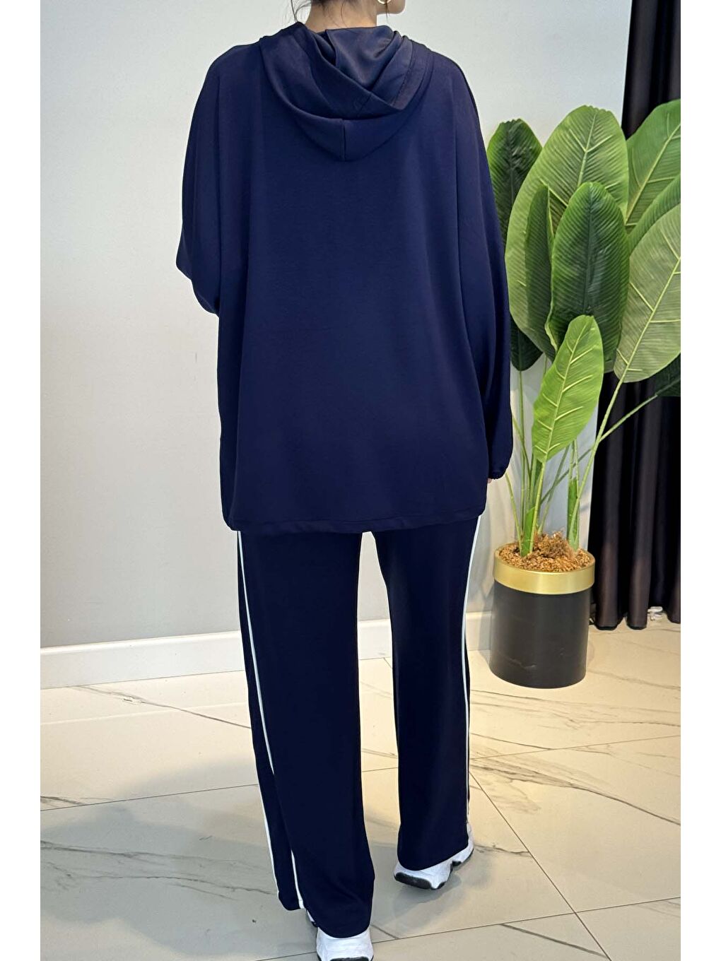 Biye Detaylı Rahat Takım 3143 Lacivert-2