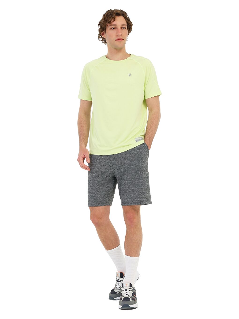 Sarı Erkek Kısa Kol T-Shirt-2