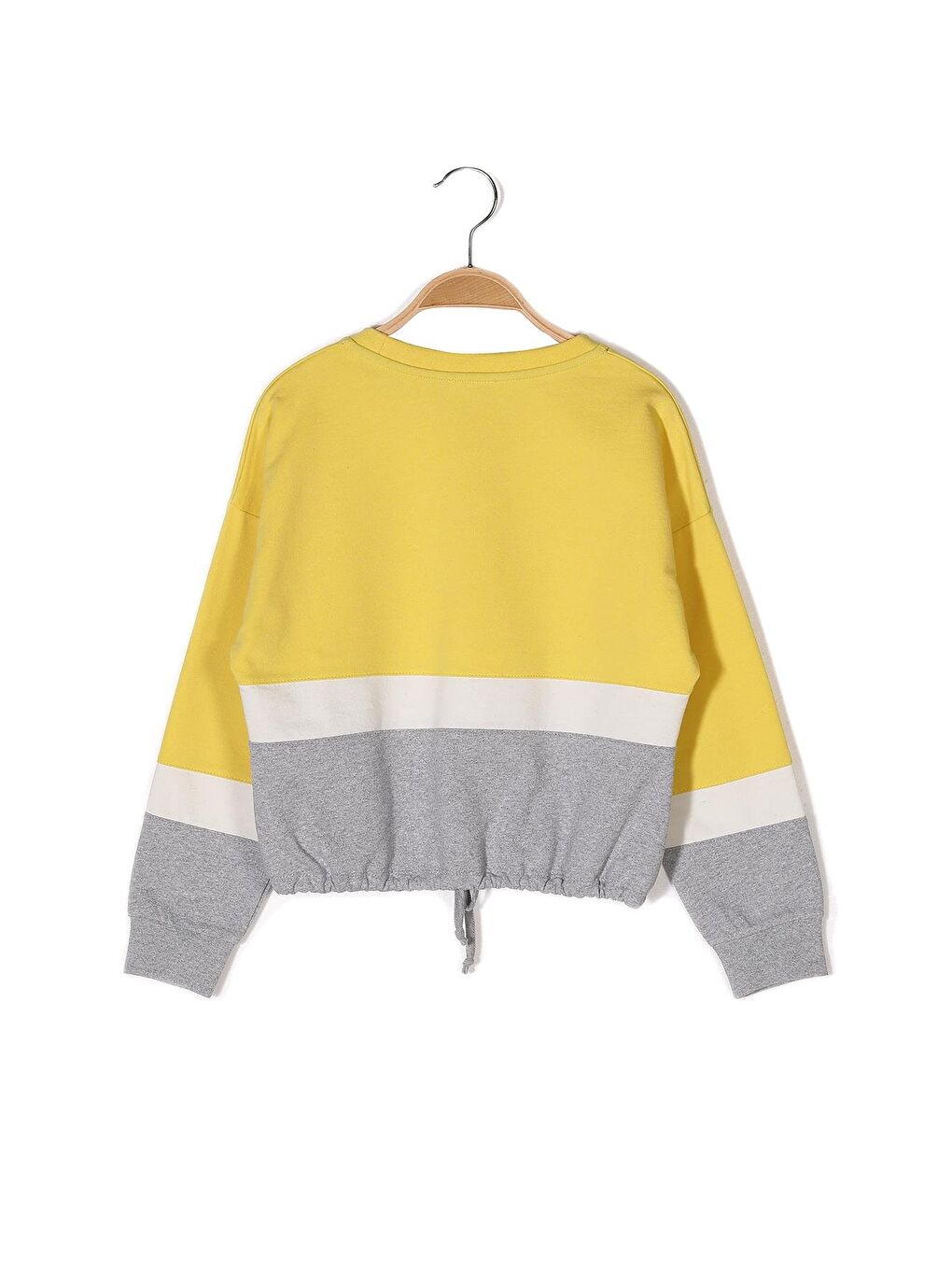 Sarı Kız Çocuk Baskılı Sweatshirt-4