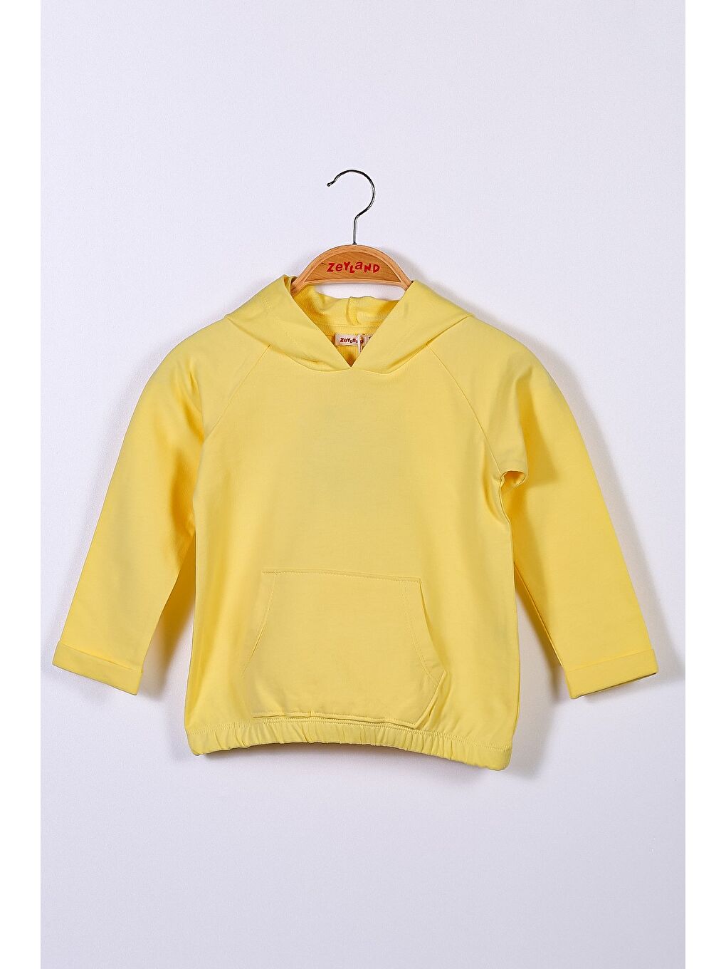 Sarı Unisex Çocuk Kapüşonlu Sweatshirt (12Ay-6Yaş)