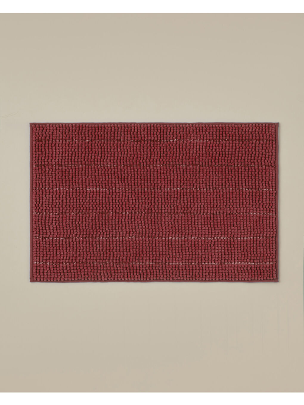 Bordo Trendy Kaydırmaz Taban Banyo Paspası 50x80 cm Kiremit