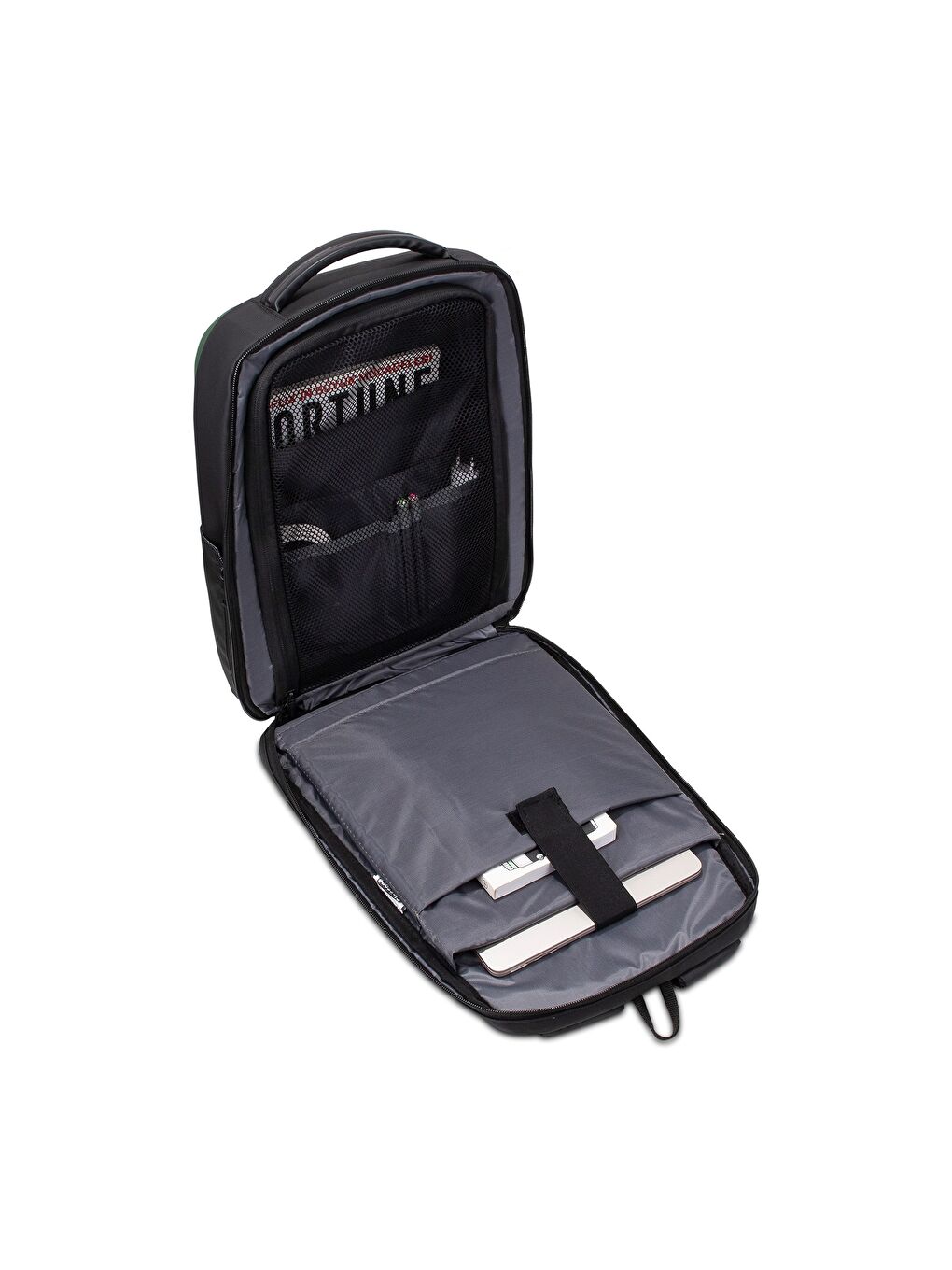 Yeşil GA-0017 Guntlet V1 Sert Kabuk Serisi 15.6 inch Uyumlu WTX Pro Su Geçirmez Kumaş Laptop Çant-4