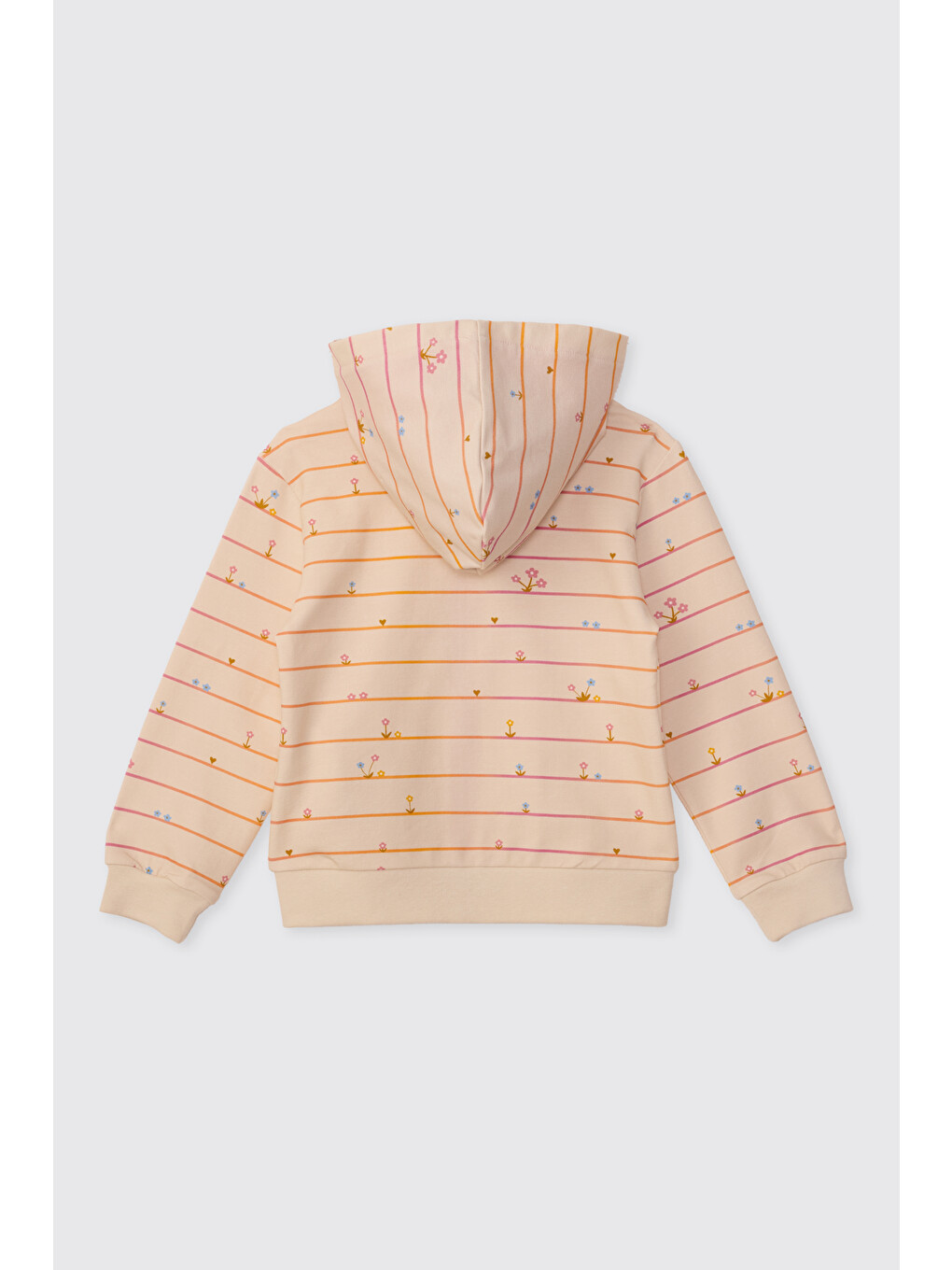 Kız Bebek Fermuarlı Bej Sweatshirt-1