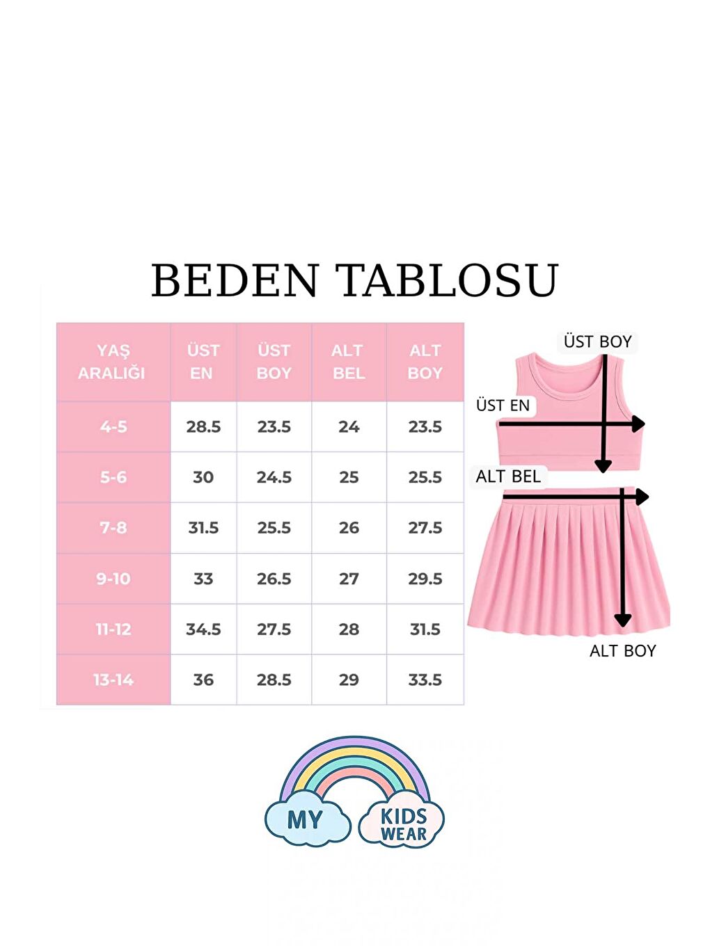 Pembe Kız Cocuk Sort Eteklı Mayo Takımı 4 -14 Yas 11938-1