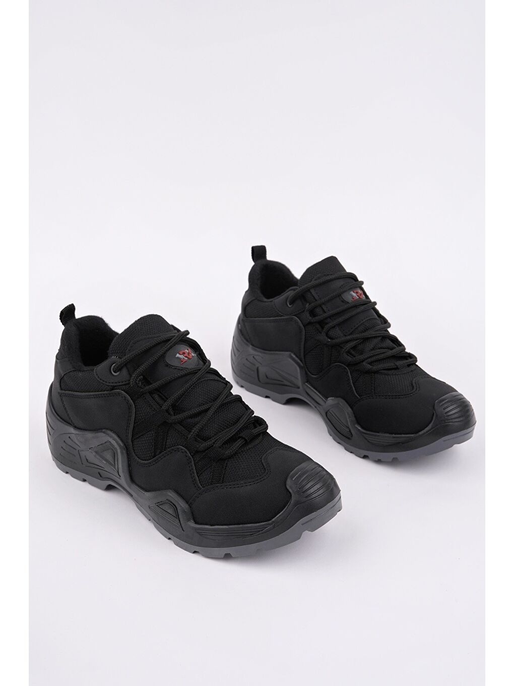 Siyah PİONEER Bağcıklı Trekking ve Günlük Outdoor Erkek Ayakkabı-5