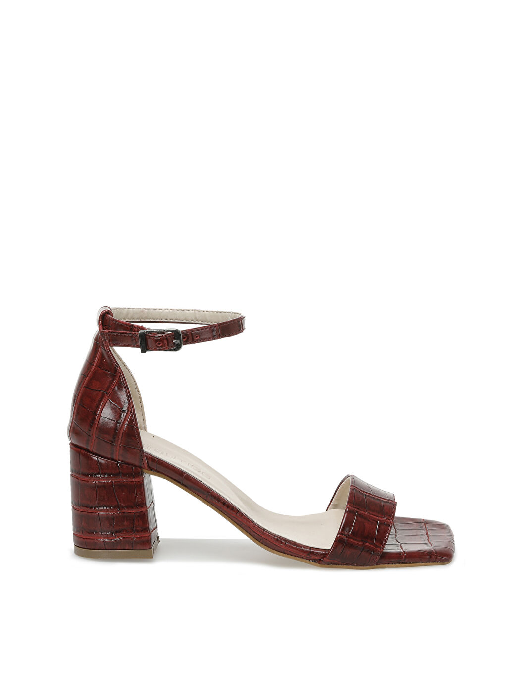 Kahverengi KURAS 2FX Kırmızı Kadın Topuklu Sandalet-1
