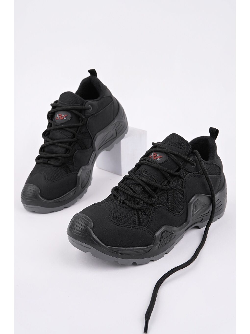 Siyah PİONEER Bağcıklı Trekking ve Günlük Outdoor Erkek Ayakkabı-6
