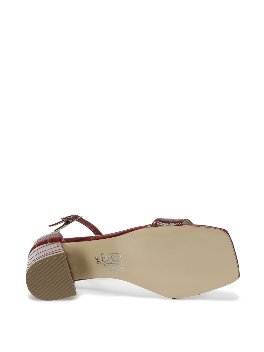 Kahverengi KURAS 2FX Kırmızı Kadın Topuklu Sandalet-2